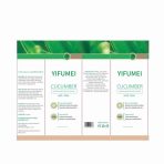 Cucumber Nourishing Facial Serum applied to the skin for hydration and soothing benefits.