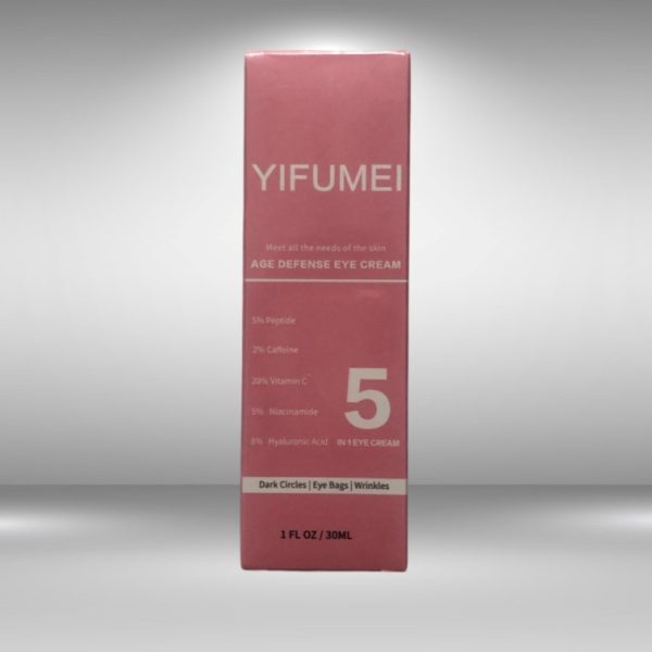 Age Defense 5 in 1 Eye Cream to reduce dark circles, puffiness, and fine lines around the eyes.
