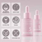 Age Defense Serum 5 in 1 bottle with anti-aging benefits, targeting fine lines, wrinkles, and skin elasticity